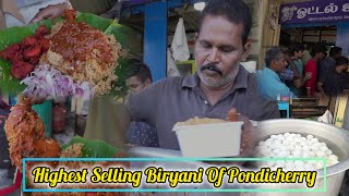 Highest Selling Biryani Of Pondicherry  Thokku Biryani  Street Food India [upl. by Nellaf]