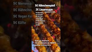 aKebab Holzkohlegrill Berlin AdanaKebap Hähnchenspieß Lammspieß Leberspieß Nierenspieß Hä [upl. by Atekan]