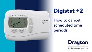 How to cancel scheduled time periods on a Drayton Digistat 2 [upl. by Aieka]