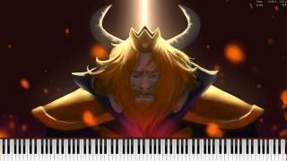 UNDERTALE  Bergentrückung  ASGORE w 50000 Notes Black MIDI [upl. by Poulter]