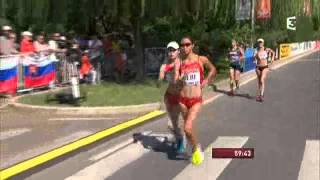 images de lépreuve du 20 km marche aux championnats du monde de Pekin [upl. by Desta]