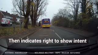 Widnes driving test potential to pass the bus if safe [upl. by Anaihsat]