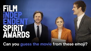 Spirit Awards emoji guessing game  Bo Burnham Glenn Close Boots Riley [upl. by Sufur259]