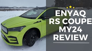 Skoda Enyaq RS Coupe MY24  Great but skip the RSversion [upl. by Jovitah253]