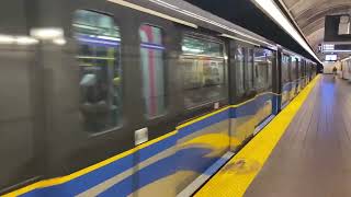 SkyTrain MK1 110 departing Burrard station [upl. by Elna484]