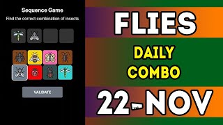 Flies Daily Combo 22 November 2024  Today Flies Daily Combo  Flies Airdrop  fliescombo viral [upl. by Ceevah]