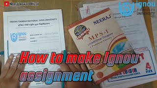 Ignou Assignment Kaise Banaye  How To Make Assignment  Ignou 2022  Political Science 2022 [upl. by Toni819]