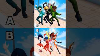 Boys VS Girls 😍❤️ zepeto miraculous shortvideo viral ladynoiredits07 [upl. by Esirahc]