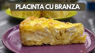 Placinta cu branza sarata  cu foi din comert DeliciiSimple [upl. by Arinaj]