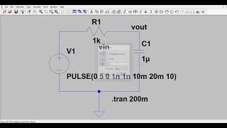 LTspice simulation  Examples in LTspice  RC Circuits  SPICE simulation [upl. by Einnob412]