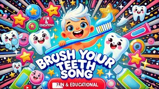 Brush Brush Brush Your Teeth song  Fun Song for Kids kidszonelearnwithfun615 [upl. by Donnenfeld54]