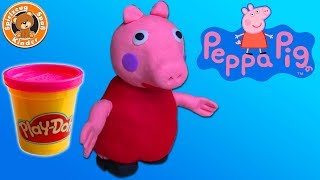 Peppa Pig aus Playdoh Knetmasse basteln  Spielzeug für Kinder deutsch [upl. by Eldoria]