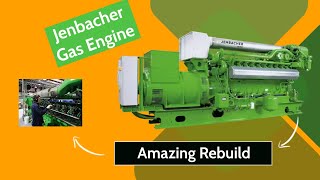 Jenbacher Gas Engine  Beautiful Rebuilt Time lapse [upl. by Kevyn]