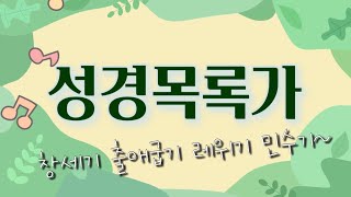 🎶다함께 주님을 노래합시다🎶 성경목록가 구약39장 신약27장 총66권 🎶성경을 읽읍시다🎶 [upl. by Eniamsaj]