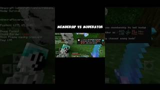 Membersip VS Moderator  Minecraft Bedrock  MCPE Indonesia [upl. by Linette287]