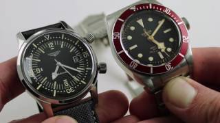 Tudor Black Bay vs Longines Legend Diver InDepth Comparison [upl. by Ecal]