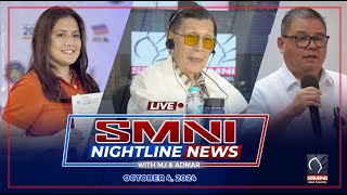 LIVE SMNI Nightline News with MJ Mondejar amp Admar Vilando  October 4 2024 [upl. by Elleyoj]