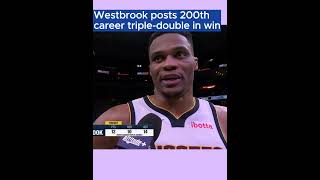 russell westbrook Russell Westbrook talks 200 Career TripleDoubles [upl. by Alton]