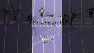 American Noah Lyles Wins Olympic 100m Final in Thrilling Photo Finish paris2024 american athelte [upl. by Largent]