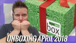 UNBOXING BRANDNOOZ BOX April 2018  Lets Taste Das große Fressen beginnt [upl. by Rehpinej]