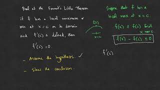 Calc1s402 Proof of Fermat’s Little Theorem [upl. by Nnel]