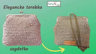 szydełkowaniebajeryeli Elegancka Torebka Zapinana Na BigleElegant Crochet Handbag How to Make [upl. by Rior]