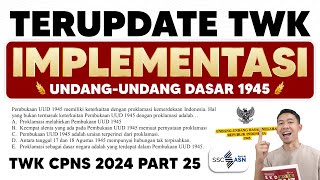 SOAL CPNS 2024 TWK IMPLEMENTASI UUD 1945 [upl. by Allisirp]