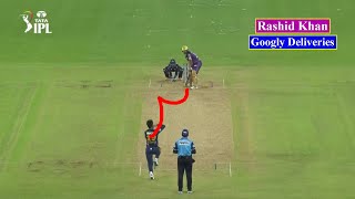 Rashid Khan 10 Best Googly Deliveries In Cricket 😲 [upl. by Dulcinea]