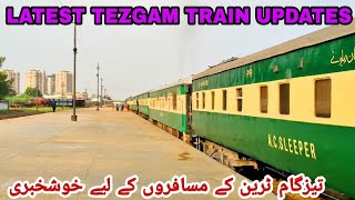 LATEST TEZGAM TRAIN UPDATES I 7 UP amp 8 DN TEZGAM TRAIN FROM LARACHI TO RAWALPINDI I NEW UPDATES [upl. by Alahsal]