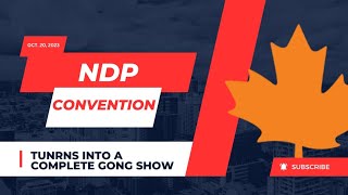 NDP Policy Convention in Hamilton Ontario gets crazy [upl. by Eicarg]