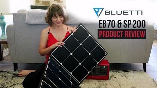 Bluetti EB 70 and SP 200 Product Review [upl. by Annelak]