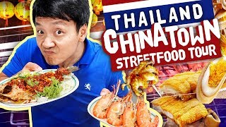 1 NOODLES STREET FOOD Tour of CHINATOWN Yaowarat in Bangkok Thailand [upl. by Monteria]