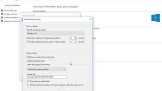 How To Configure Windows 10 to Create Dump Files On BSOD [upl. by Ettelegna215]