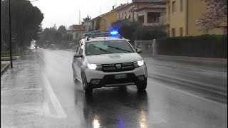 Polizia Locale di San Costanzo in Emergenza  Italian Local Police Car in Emergency [upl. by Astiram266]