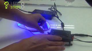 How to Wire the LED RF Dimmer for LED strip [upl. by Canice]