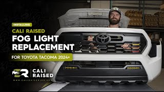 How To Install 2024 Toyota Tacoma Fog Light Replacement Kit  Cali Raised LED [upl. by Egiap]