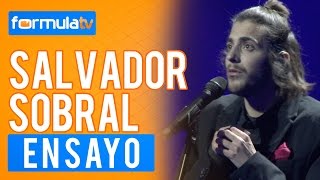 Salvador Sobral quotAmar Pelos Doisquot Portugal  Primer ensayo COMPLETO en Eurovisión 2017 [upl. by Anirroc]