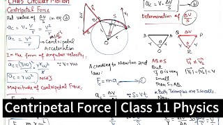 Centripetal Force  Chapter 5  Circular Motion  Class 11 Physics [upl. by Elehcim]