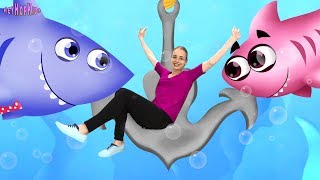 Baby Shark Kids Song  Nursery Rhymes for Babies and Toddlers  HeyHop Kids [upl. by Akcinahs]