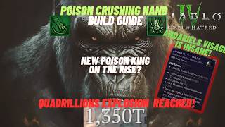 NEW Andariels visage poison spiritborn is amazing Pit 120 oneshot  Diablo 4 season6 build Guide [upl. by Tito254]