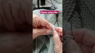 Folded Hem Neck Sewing knitting [upl. by Gallenz945]