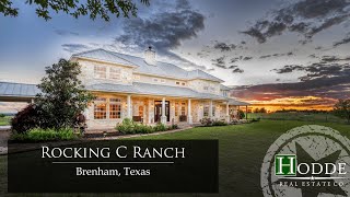 Luxury Texas Ranch Tour  Rocking C Ranch  Brenham Chappell Hill Texas  Hodde Real Estate Co [upl. by Mala]