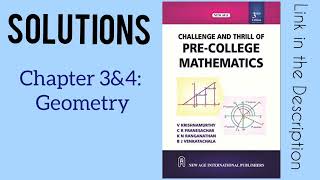 Challenge and Thrill of PreCollege Mathematics CTPCM  SOLUTIONS  Geometry [upl. by Ttezzil]