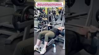 THE BENCH PRESS MACHINE THAT CAN SAVE MANY LIVES shorts gym viral [upl. by Ecirtra426]