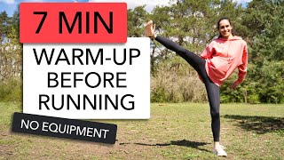 7 MIN WARMUP BEFORE RUNNING  PRERUN EXERCISES FOR RUNNERS [upl. by Teleya]