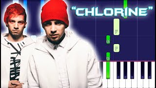 twenty one pilots  Chlorine Piano Tutorial EASY Piano Cover Trench [upl. by Ateuqram2]