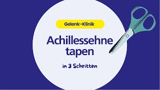 Achillessehne tapen in 3 Schritten So gehts [upl. by Doykos]