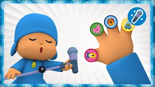 🤚 ☺️🎤FINGER FAMILY KARAOKE 🤚 ☺️🎤  Nursery Rhymes amp Baby Songs  Pocoyo [upl. by Ibbor]