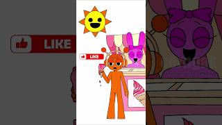 Pinki Ice cream shop with Oren incredibox sprunki animation art shorts [upl. by Elysia]