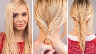 Easy Fishtail Braid Tutorial  Become Gorgeous [upl. by Acisey]